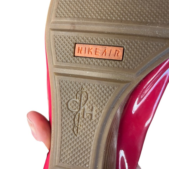 COLE HAAN Pink Air Tali Peep Toe Wedge Slip-on Sandals Women’s Size 10 - Picture 7 of 8